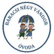 Baracsi Négy Vándor Óvoda és Hétpettyes Bölcsőde logója
