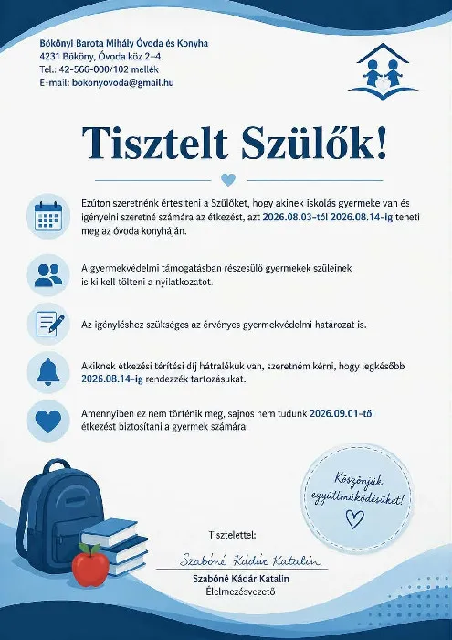 Bökönyi Barota Mihály Általános Iskola épülete