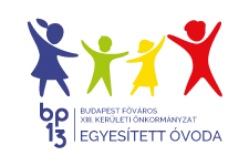 BUDAPEST FŐVÁROS XIII. KERÜLETI ÖNKORMÁNYZAT EGYESÍTETT ÓVODA logója