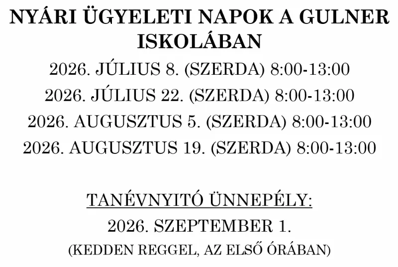 Gulner Gyula Általános Iskola épülete