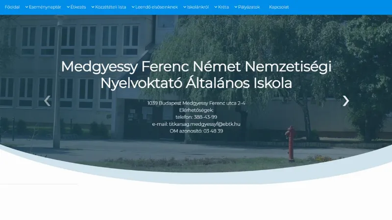Medgyessy Ferenc Német Nemzetiségi Nyelvoktató Általános Iskola Ferenc Medgyessy Deutsche Nationalitätengrundschule épülete